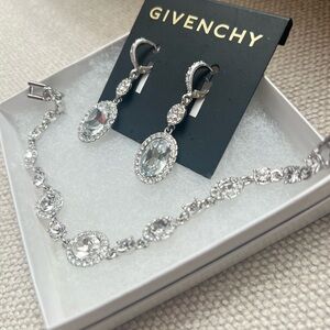 ✨ Givenchy Crystal Earrings & Bracelet Set ✨